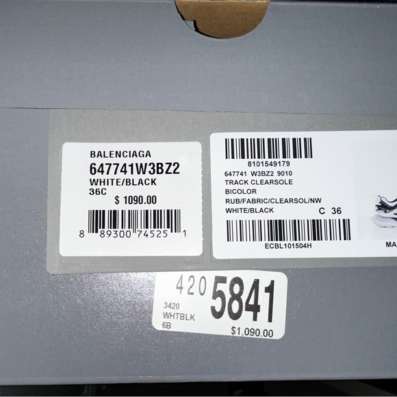 BALENCIAGA TRACK CLEARSOLE
BICOLOR WHITE/BLACK - Picture 4 of 4